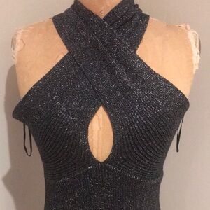 Amelie Folies knit halter dress